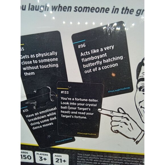 You Laugh You Drink Water Drinking Game By DSS Games 150 Cards Ages 21+ 3+ Playe - Picture 3 of 5